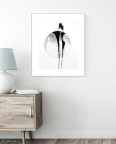 Grafika 40x50 cm, styl skandynawski - 2640684 art krystyna siwek ręcznie malowany, do salonu