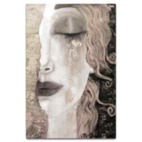 Obraz na płótnie złote łzy frei 80x120 renata bulkszas dziewczyna, art deco, łzy, kobieta