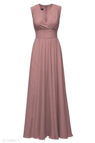 Sukienka 9 ss 2022 pawel kuzik weselna, zwiewna, lekka, rozklosozwana, kopertowa, klasyczna