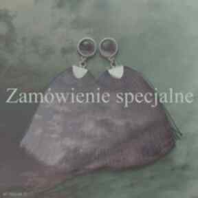 Zamówienie specjalne bead story kolczyki, chwosty, metal, szkło