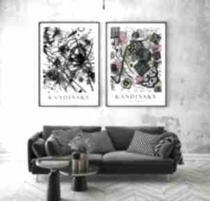 Zestaw 2 - format 30x40 cm hogstudio plakaty, kandinsky, plakat abstrakcja, desenio, nomadmum