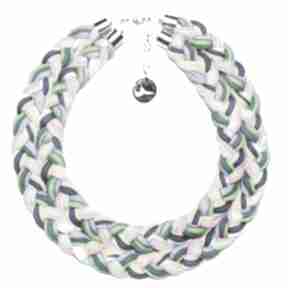 Double spring braid naszyjniki co libre design kolorowy, pleciony, kołnierzyk, duży