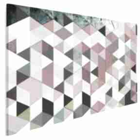 Obraz na płótnie - abstrakcja trójkąty 120x80 cm 22901 vaku dsgn, kolorowy, geometryczny