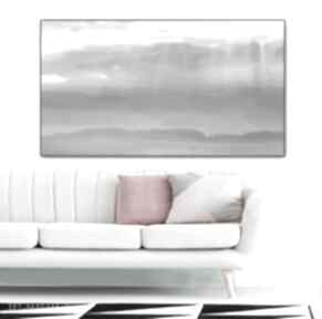 Obraz grafika na płótnie, 120x70, jezioro, pejzaż, elegancki minimalizm, do salonu renata