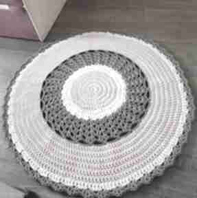 Dywan szydełkowy ze sznurka bawełnianego 110cm misz masz dorota okrągły, dla dziecka