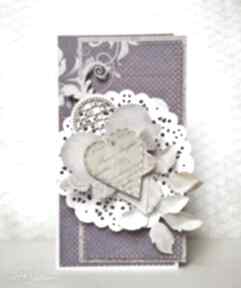 Kartka okolicznosciowa scrapbooking paulish, serca