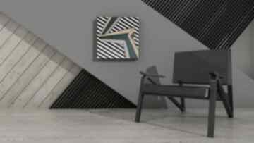 Abstrakcja: geometria malarstwo akrylowe dodatki dla domu uzupełnienie wnętrza