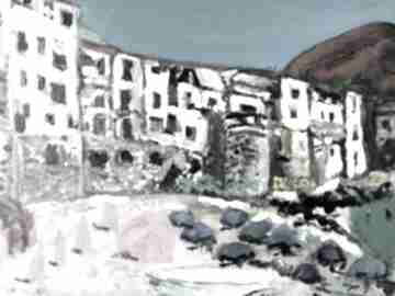 Obraz akrylowy "sycylia" krystyna mosciszko krajobraz, pejzaż, włochy