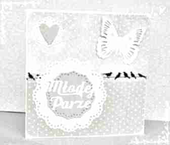 Młodej parze scrapbooking kartki wrzosowisko, ślub, ślubna