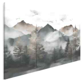 Obraz na płótnie - krajobraz góry wzgórza las - 120x80 cm 114201 vaku dsgn