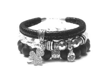 Monochrome vol set blackstone turkusy swarovski skóra rzemień