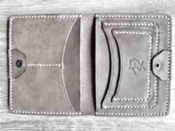 Brązowy portfel ze skóry uszyty ręcznie robert zmuda męski - prezent