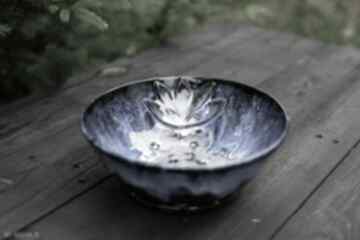 Misa do serwowania umytych owoców berry bowl kobaltowa ceramika azul horse na prezent, durszlak