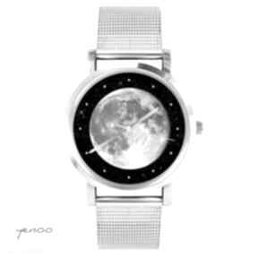 Zegarek, bransoletka - księżyc zegarki yenoo, grafika, unikatowy, prezent