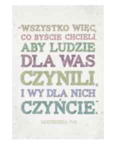 cytat biblijny plakat do samodzielnego wydruku - grafika ღ art-Madam.pl