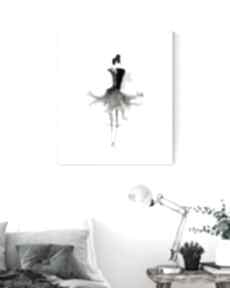 Grafika 40x50 cm wykonana ręcznie, 3224509 art krystyna siwek obraz do salonu, czarno biała