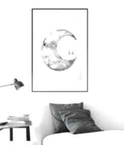 Obraz ręcznie malowany 50x70 cm, do sypialni, czarno biała, 2590416 art krystyna siwek