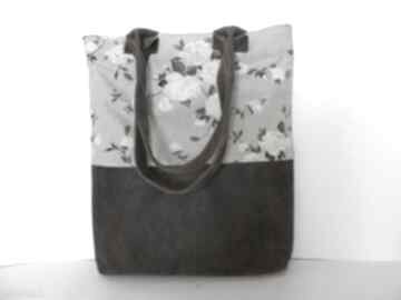 bag różana artmanual torba, torebka, skóra, len, shopper, zakupy
