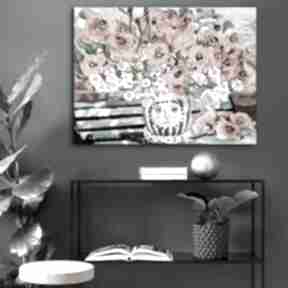 Maki 100x70, malarstwo z makami, obraz do domu, apartamentu, mieszkania renata bułkszas