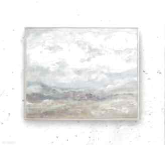 Chmury obraz olejny na płótnie, ręcznie malowany płótno olej, nowoczesny z pejzażem annasko