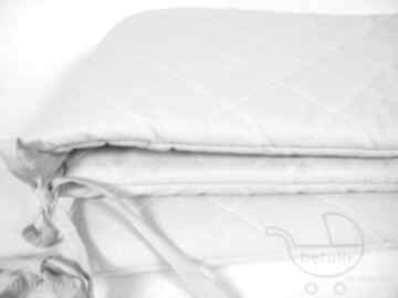 Pikowany ochraniacz do łóżeczka pastelowy szary pokoik dziecka betulli, scandi