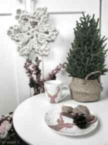 Pomysły na prezenty pod choinkę. Ogromna śnieżynka 38 cm dekoracje świąteczne babemi love