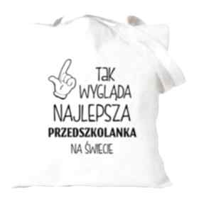 Torba z nadrukiem dla przedszkolanki, prezent, zakończenie roku, dzień edukacji, od manufaktura