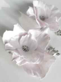 Klipsy ślubne lekkie pastelowe kwiaty uwaga poezja:gdy panna młoda nosi spodnie a spódnice pan