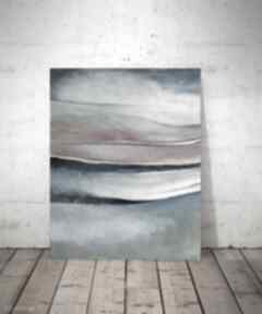 Abstrakcja obraz akrylowy formatu 50x60 cm paulina lebida, akryl