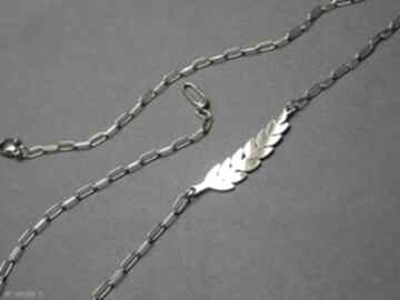 Chain leaf naszyjnik choker krótki łańcuszek liść kolekcja alloys