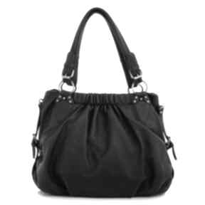 Torebka damska na ramię julia 09-07 black vera bags elegancka, codzienna, miejska, długi