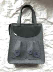 Felt bag kwiaty na ramię catoo accessories prezent, torba, filcowa, filcu, torebka