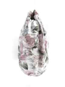 Plecak worek marynarski kwiaty xxl torebka kwiatowy wzór wygodny