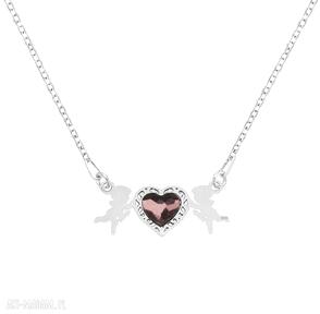 Celebrate cupid with heart necklace amorek serce swarovski