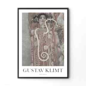 Plakat gustav klimt hygieia - format A4 plakaty hogstudio, złoty kolorowy