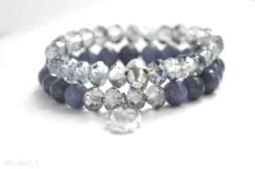 Brracelet by sis: hamsa w niebieskich kamieniach półszlachetnych bracelet, luck, szczęście