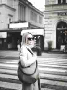 Vera - torba typu hobo w kolorze taupe musslico, torebka damska, prezent dla kobiety