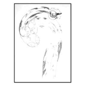 Eterna II, kobieta, rysunek, grafika, obraz ręcznie malowany aleksandrab, abstrakcja