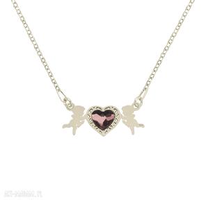 Celebrate cupid with heart necklace amorek serce swarovski