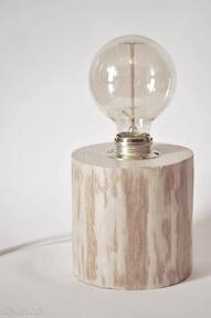 Drewniana "wood dom shaden interior design lampka, lampa, drewno, edison, rustykalne