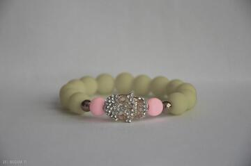 Czaszka w neonach bracelet by sis neon, żółty, nowość, prezent, cyrkonie