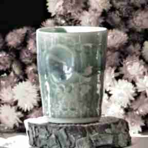 Kubek ceramiczny bez ucha zielony ceramika monamisa, kubki, do latte