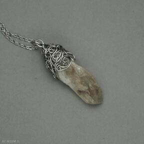 surowy cytryn wire stal chirurgiczna wisiorki agata rozanska wisiorek, talizman, amulet