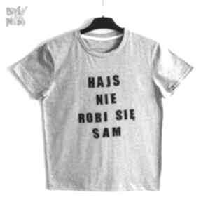 Hajs tee brain inside koszulka, t-shirt, fajny, śmieszny, szary, napisy