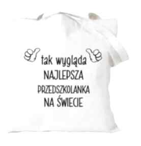 Torba z nadrukiem dla przedszkolanki, prezent, zakończenie roku, dzień edukacji, od manufaktura