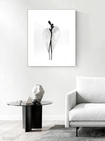 Grafika 40x50 cm wykonana ręcznie 3527455 plakaty art krystyna siwek obraz do salonu, czarno