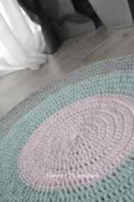 bawełniany pastel 80cm ze sznurka - kolorowa manufaktura dywan, szydełko, dziargany, salon