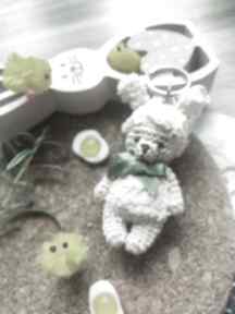 Miś antoś w stroju króliczka - breloczek dekoracje wielkanocne moremi dolls królik, brelok