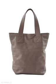 Torba na ramię V 10-01 dark brown vera bags duża, pojemna, format A4, torebka