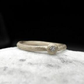 Złoto 24k, brylant zofia gladysz pierścionek zaręczynowy, z brylantem, z diamentem